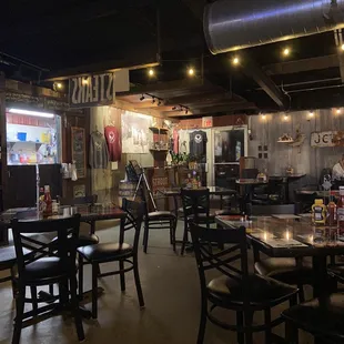 the interior of the restaurant