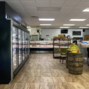 the inside of the store