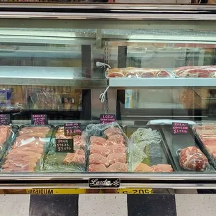 a display of meat