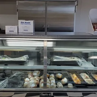 a display of meat products