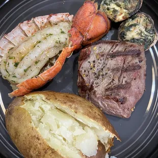 Amazing food! All from Ryan's minus the tator. It was amazing!