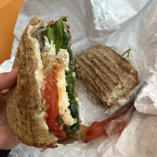 The Portland Panini - made with wheat bread