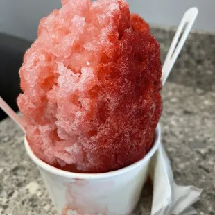 Shaved ice! Left: guava, middle: watermelon, right: strawberry! Every flavor was perfect!