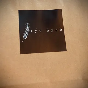 Rye BYOB