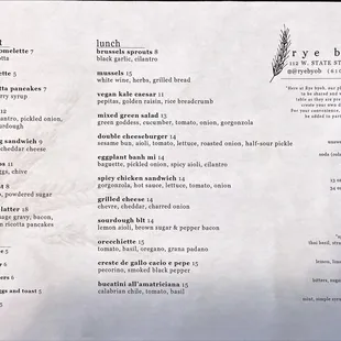 Menu Page 1
