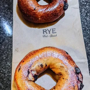 Blueberry bagels