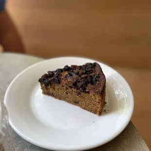 Tea cake with blueberries