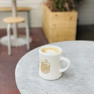 Oat flat white in my own Rye Goods mug