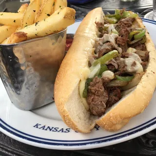Shaved Beef Philly Sandwich