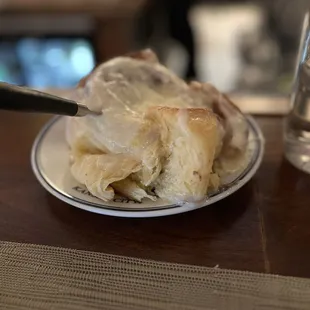 Cinnamon roll for starters