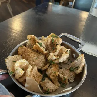 Dinner Crispy Pork Rinds with BBQ Rub