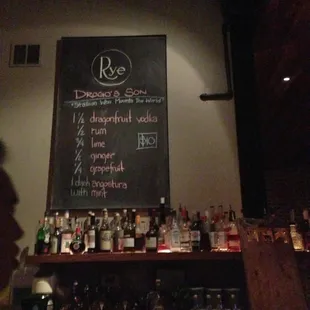 Special drink of the night!