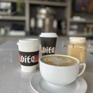 Dine in and enjoy some of the best service around. Or grab a coffee  or latte togo. We proudly pour Caffe Vita for espresso and drip.