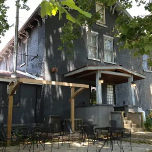 the outside of the building