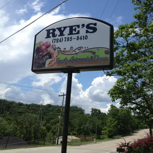 sign for rye's