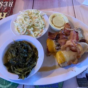 a plate of food on a table
