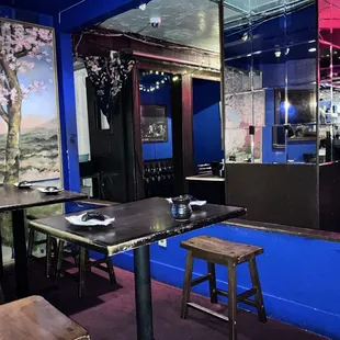 Interior back seating area