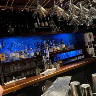 a bartender at a bar