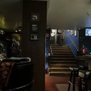 Inside entrance stairs