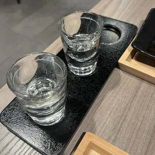 Complimentary top shelf sake. We had the best time, thank you!!