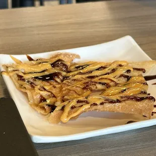 Crispy crepe. -