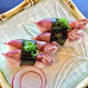Hotaru Ika (Firefly Squid, Japan)  Great source of vitamin A and amino acid,  is good for health and delicious.