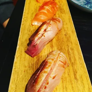 Hamachi & Salmon Oshizushi