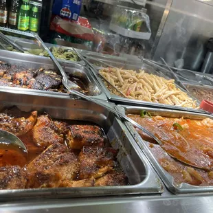 a variety of food items