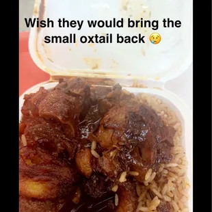 Back when they used to offer small oxtail meal (2023)
