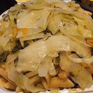 Rasta Pasta with Cabbage