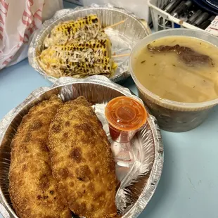 Empanadas were unfortunately not good, they tasted gritty