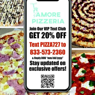 Got 20% off by joining their VIP club and I get a free desert on my Birthday!