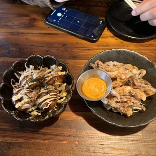 Takoyaki balls &amp; Octopus legs