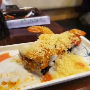 Spicy shrimp tempura