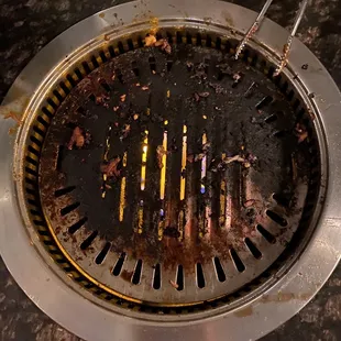 Burned grill that we had to beg to be changed