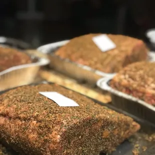 You could smell the freshly picked rosemary in our homemade dry rub We season our Prime Ribs at least 24 hours prior to roasting...