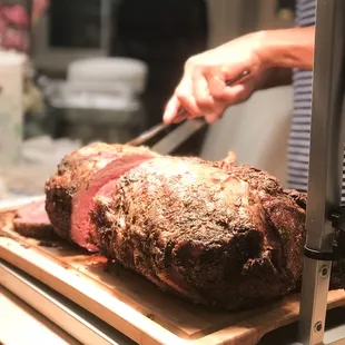 Catering USDA Prime Grade Prime Rib. It's a true show-stopper for any holiday or dinner party.