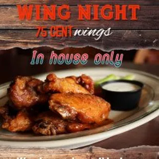 wings in house only
