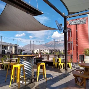 Tin Can Alley&apos;s rooftop patio.