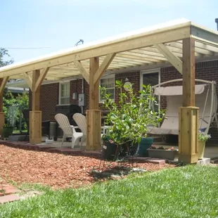 Pergola addition to back of home.
