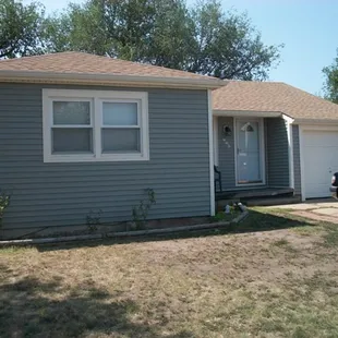New vinyl siding installed...