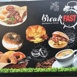 a breakfast fast sign
