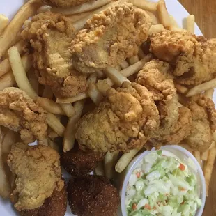 Oyster platter perfectly prepared