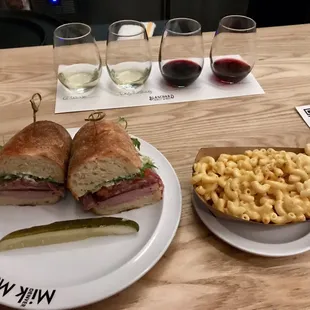 Having my S&amp;G sandwich at Blanchard Family Wines!