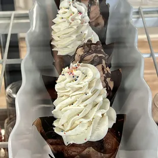 Cupcakes in the bakery