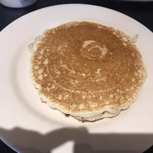 Pancake! (Part of his hungry man plate)
