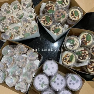 Valentine's Gift Boxes- assorted 50 heart cups and 50 round cups for corporate event - 02.14.2022