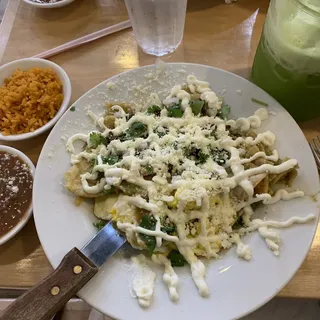 Chilaquiles with Carne Asada
