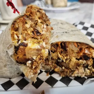 A La Mexican Burrito Sadly cant handle my spice, had to have jalapeno removed.