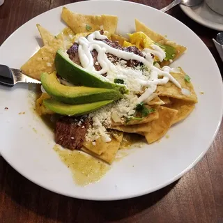 Chilaquiles with Carne Asada